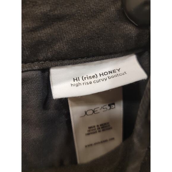 Joe's High Rise Curvy Bootcut Jeans in Black - Picture 3 of 7